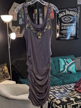Faith Connexion Black Embellished Scoop Neck Tank